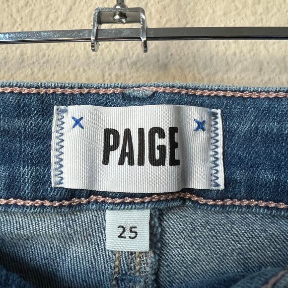 PAIGE High Rise Laurel Canyon Flare Jeans in Empire Size 25 - Picture 4 of 6